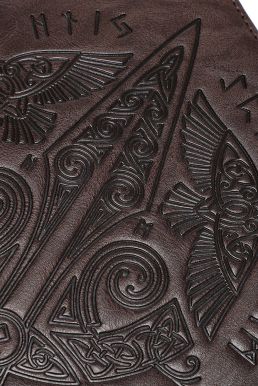 Giáp Tay Chiến Binh Khắc Hoa Văn Hiệp Sĩ - Màu Nâu Đậm