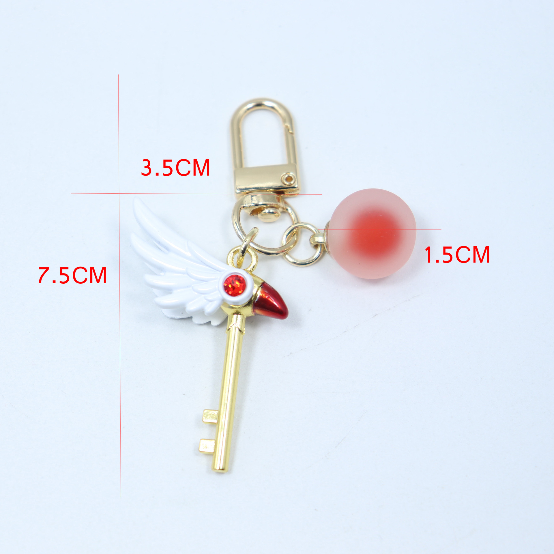 Móc Khóa Mỏ Chim Sakura Có Bi Ngọc