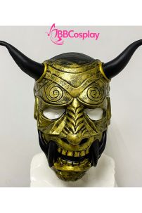 Mặt Nạ Samurai Silicone - Màu Vàng Gold