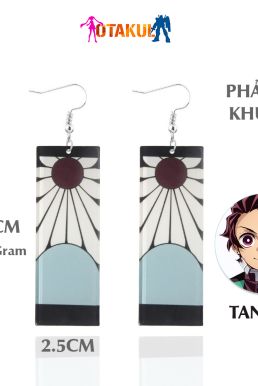 Bông Tai Xỏ Lỗ Tanjiro Kamado - Kimetsu No Yaiba - Phiên Bản Truyện Tranh - Anime Kimetsu