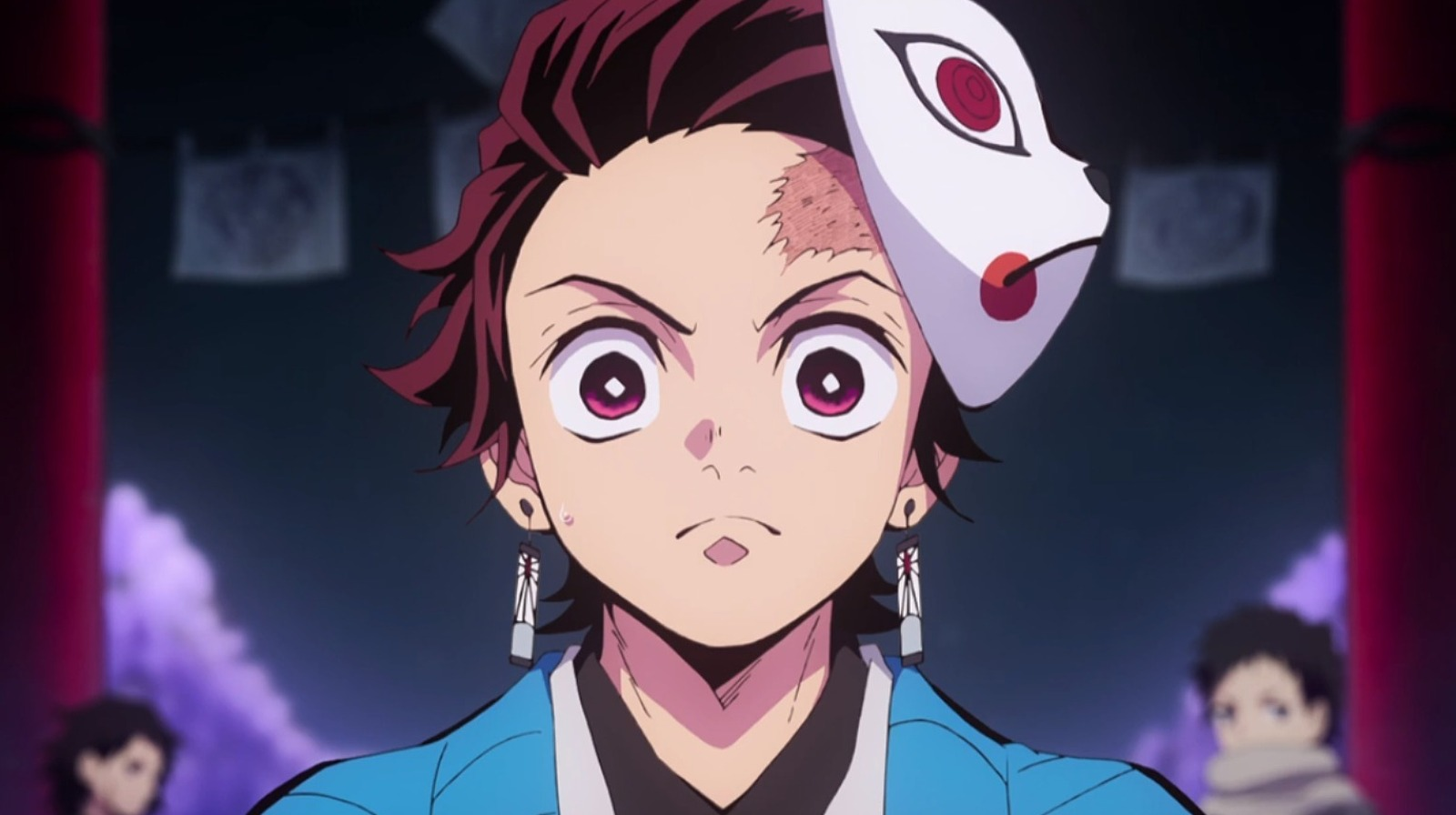 Bông Tai Xỏ Lỗ Tanjiro Kamado - Kimetsu No Yaiba - Phiên Bản Truyện Tranh - Anime Kimetsu