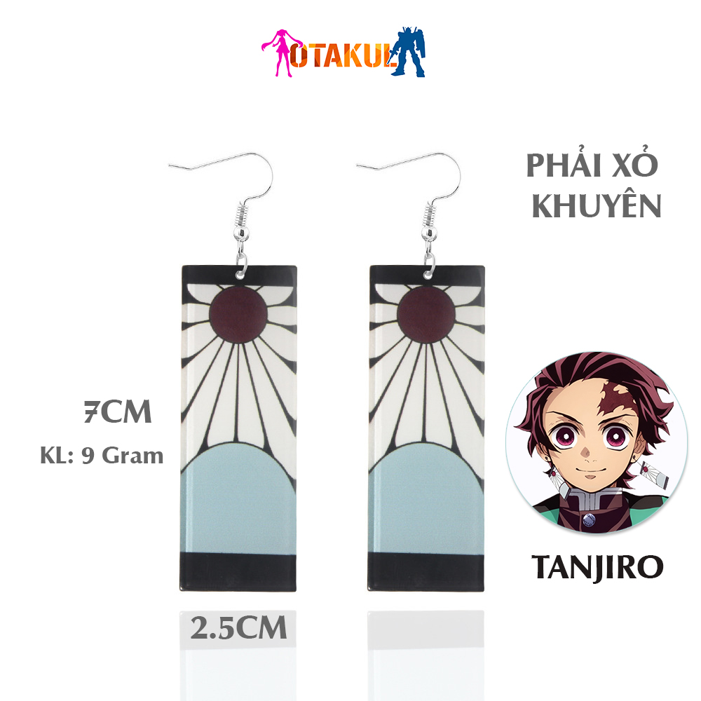 Bông Tai Xỏ Lỗ Tanjiro Kamado - Kimetsu No Yaiba - Phiên Bản Truyện Tranh - Anime Kimetsu