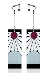 Bông Tai Tanjiro Kẹp Vành Chuẩn Trong Anime - Không Cần Xỏ Khuyên