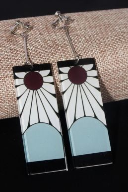 Cặp Bông Tai Kẹp Vành Chuẩn Trong Anime- Hóa Trang Nhân Vật Kimetsu No Yaiba Tanjirou Kamado - Không Cần Xỏ Khuyên Vẫn Đeo Được