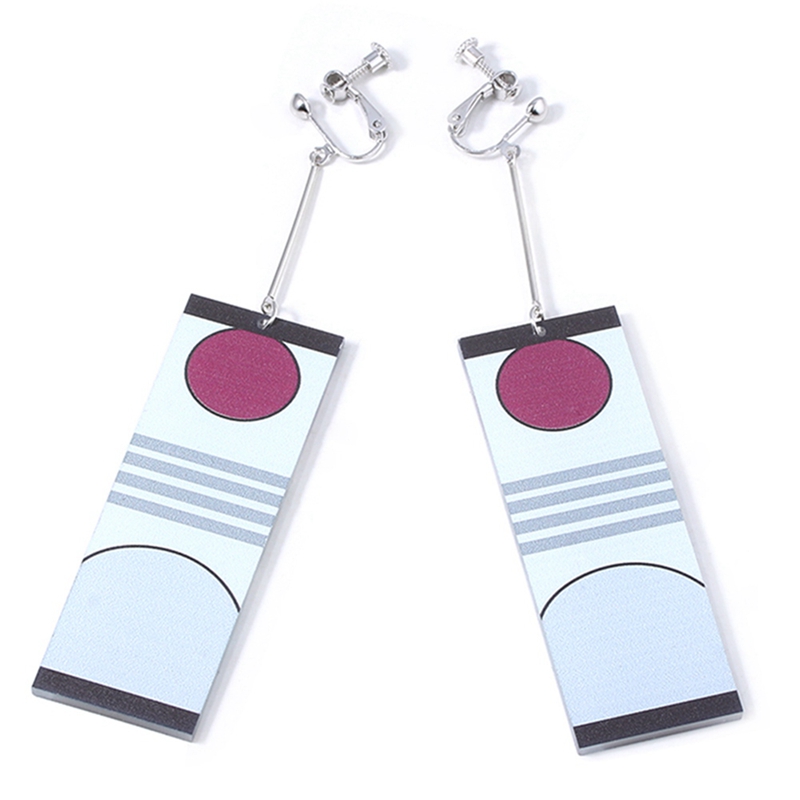 Cặp Bông Tai Kẹp Vành Chuẩn Trong Anime- Hóa Trang Nhân Vật Kimetsu No Yaiba Tanjirou Kamado - Không Cần Xỏ Khuyên Vẫn Đeo Được