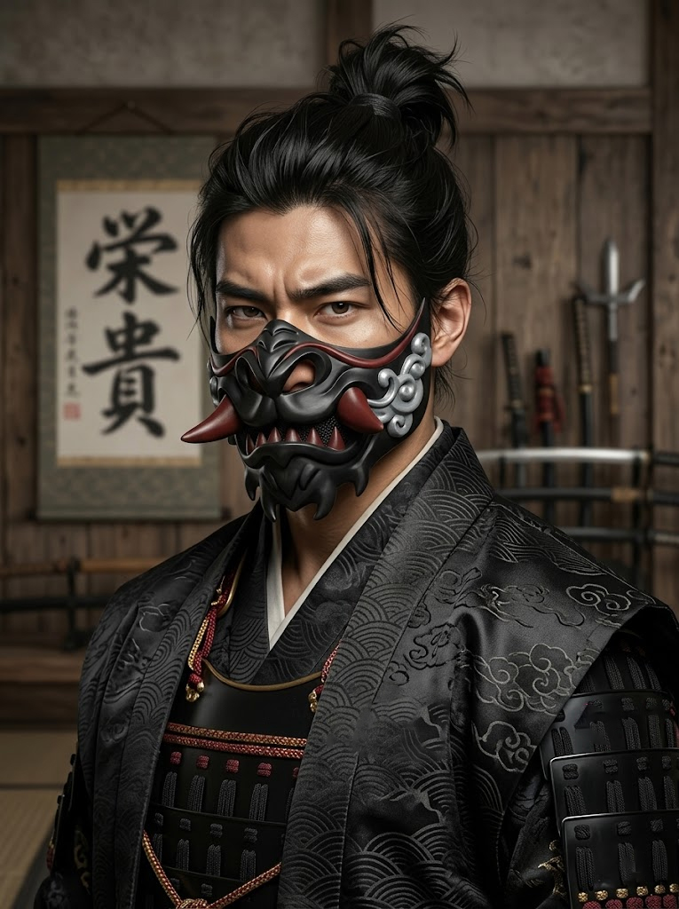 Mặt Nạ Samurai Đen  - Nửa Mặt