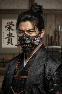 Mặt Nạ Samurai Đen  - Nửa Mặt