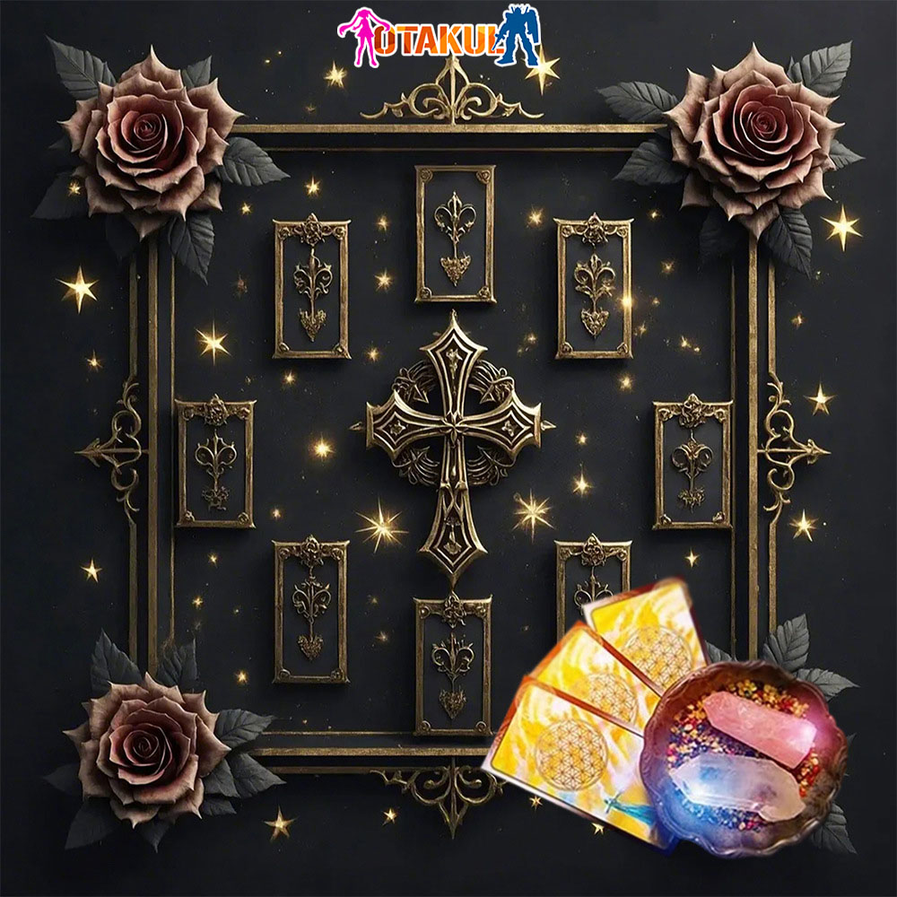 Thảm Trải Bài Fiber Cây Sự Sống Celtic 50*50Cm - Dùng Bói Bài Tarot - Bói Bài Sakura