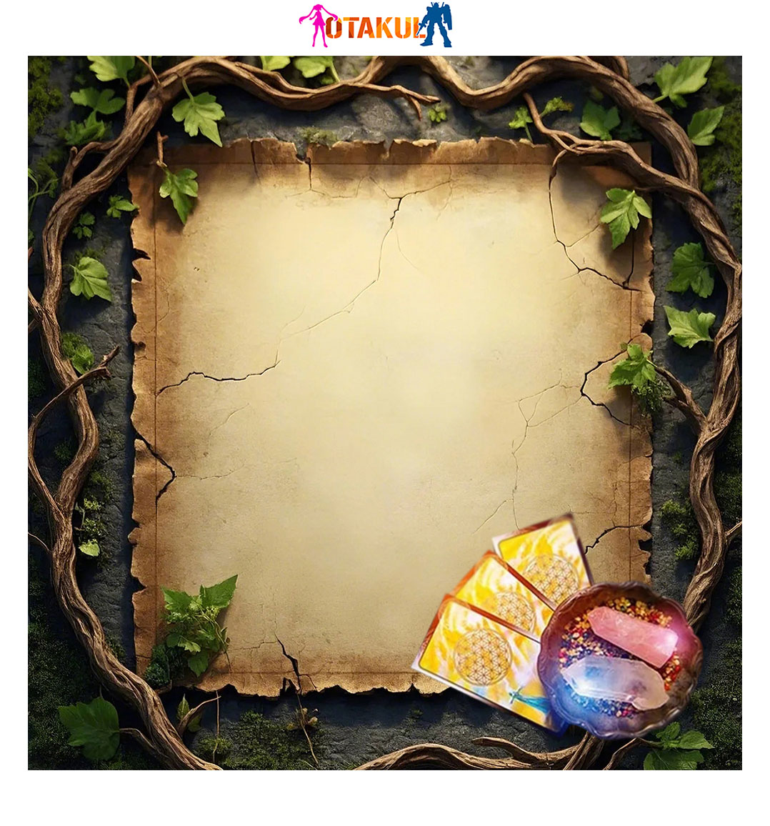 Thảm Trải Bài Fiber Fairy Forest 50*50Cm - Dùng Bói Bài Tarot - Bói Bài Sakura