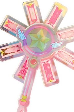 Gậy Sakura Ngôi Sao Xoay Bài Mini 8,6Cm - Móc Khoá Ngôi Sao Sakura