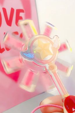 Gậy Sakura Ngôi Sao Xoay Bài Mini 8,6Cm - Móc Khoá Ngôi Sao Sakura