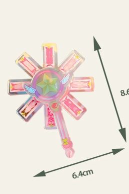 Gậy Sakura Ngôi Sao Xoay Bài Mini 8,6Cm - Móc Khoá Ngôi Sao Sakura