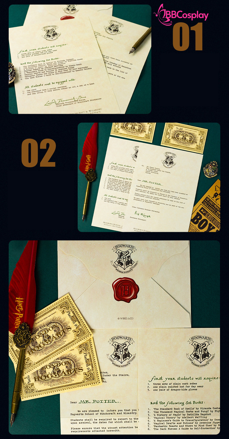 Thư Mời Nhập Học Hogwarts - Phim Harry Potter