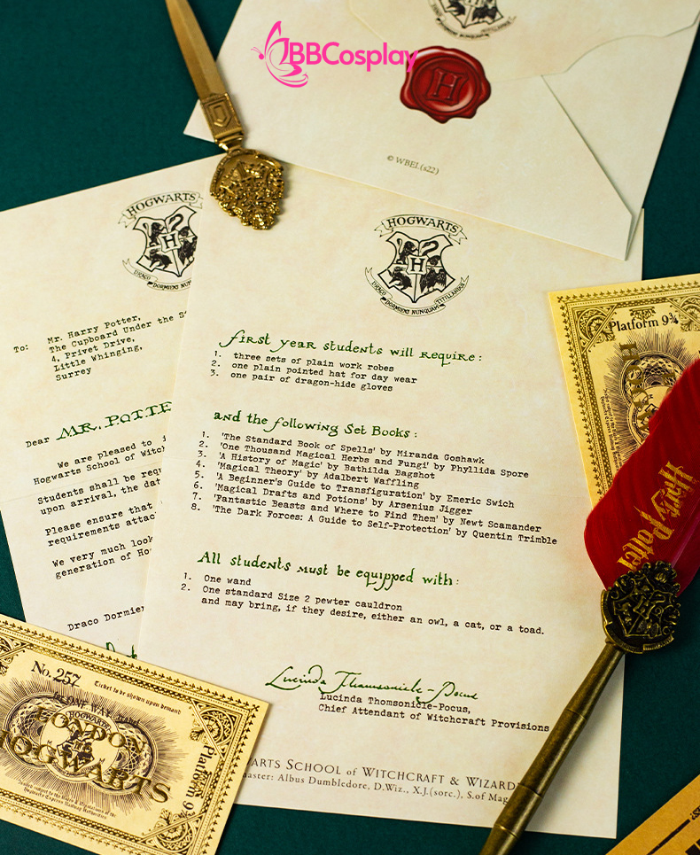 Thư Mời Nhập Học Hogwarts - Phim Harry Potter