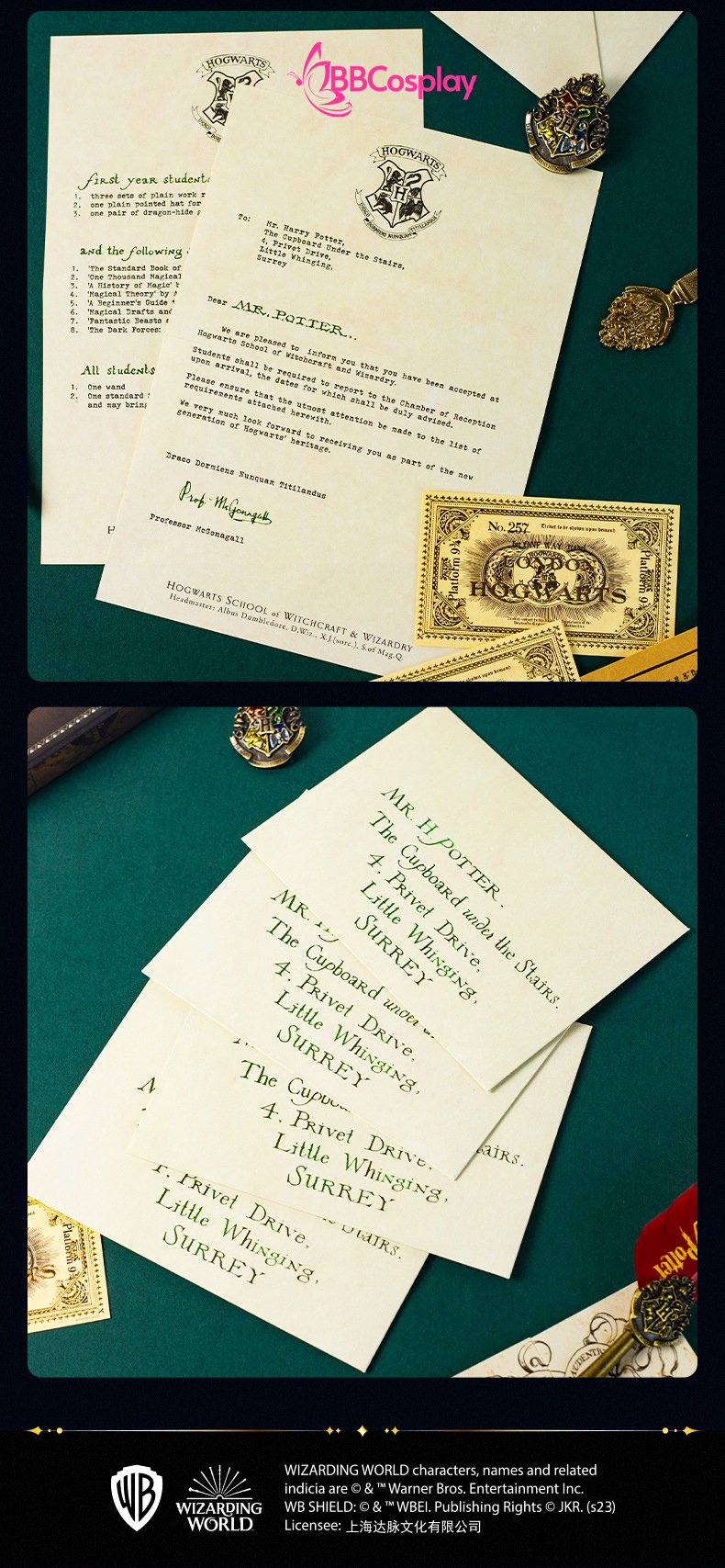 Thư Mời Nhập Học Hogwarts - Phim Harry Potter