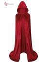 Áo Choàng Đỏ Nỉ Nhung Có Nón Dài - Màu Đỏ Đậm