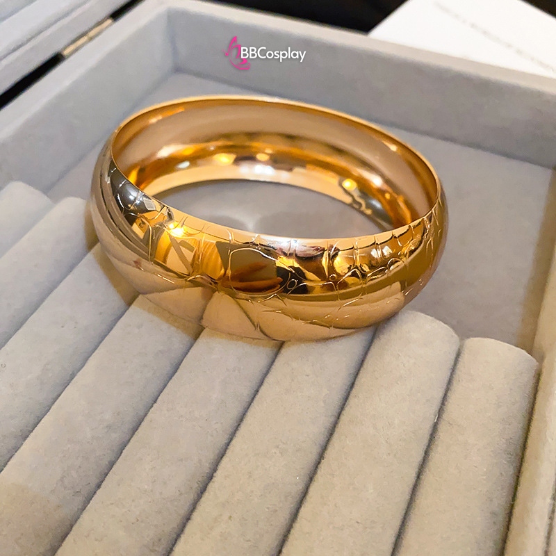 Phụ Kiện Hy Lạp - Ai Cập - Vòng Tay Bản Lớn 3Cm Màu Vàng