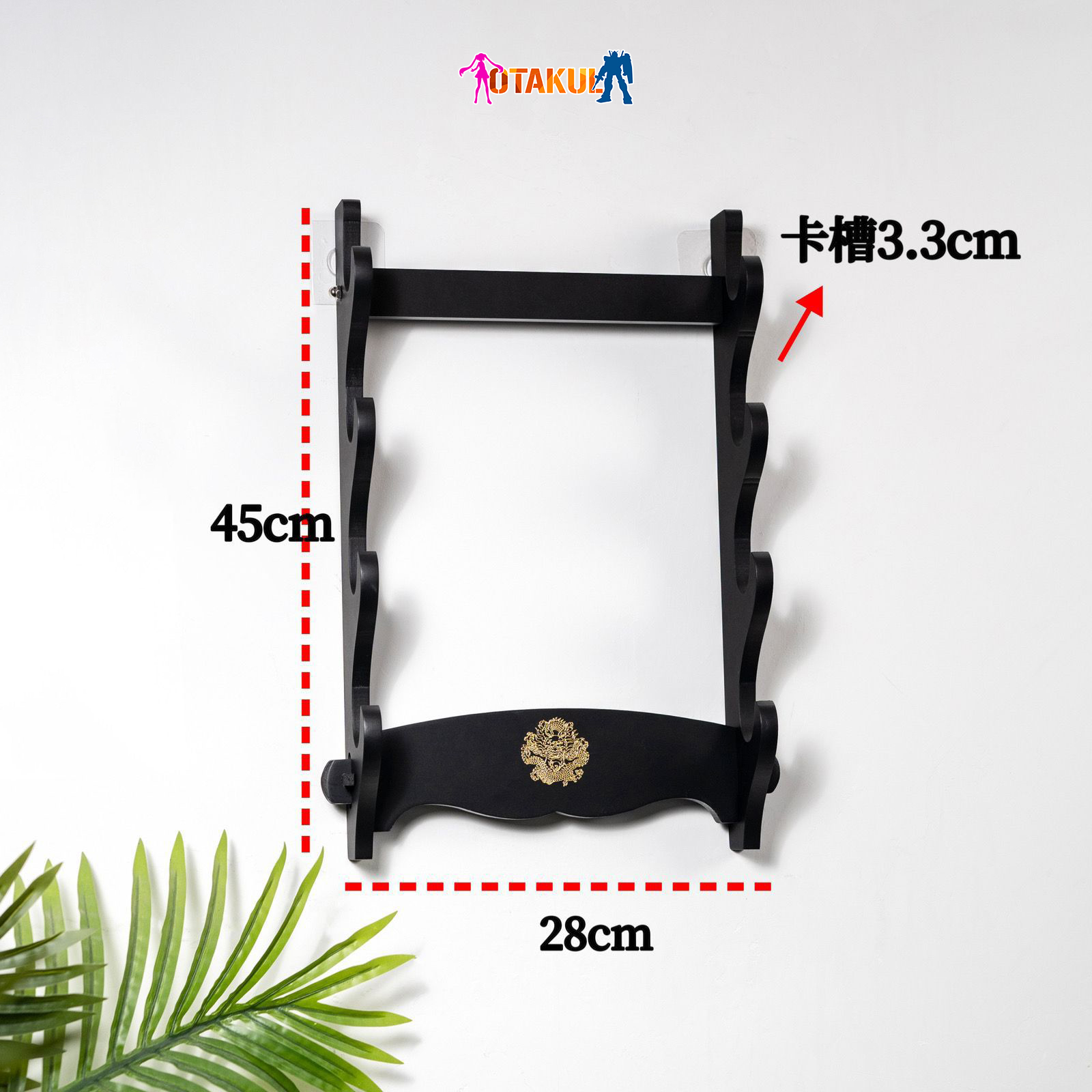 Giá Để Kiếm Treo Tường Tiêu Chuẩn 2 Tầng Hình Rồng