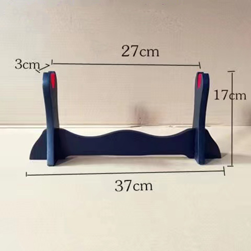 Giá Đỡ Kiếm Để Bàn Gỗ MDF Lót Nhung Đỏ 3 Tầng