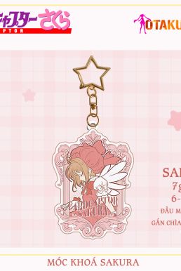 Móc Khóa Cardcaptor Sakura Chibi Hồng - Kỷ Vật Phép Thuật Trong Tầm Tay
