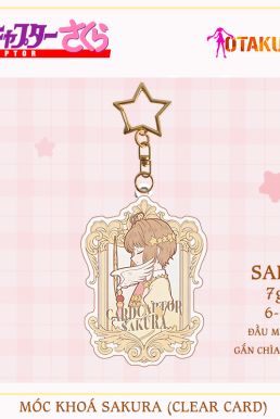 Móc Khóa Cardcaptor Sakura Chibi Hồng - Kỷ Vật Phép Thuật Trong Tầm Tay