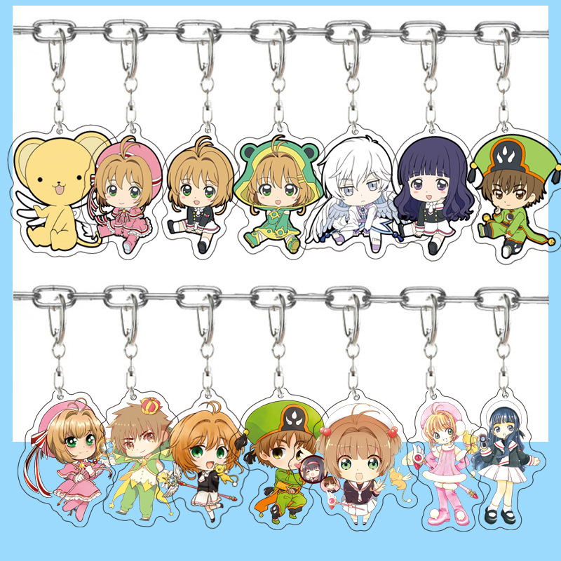 Móc Khóa Cardcaptor Sakura Chibi Hồng - Kỷ Vật Phép Thuật Trong Tầm Tay