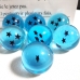Bộ 7 Viên Ngọc Rồng 4,3Cm Xanh (Không Hộp) - Dragon Ball