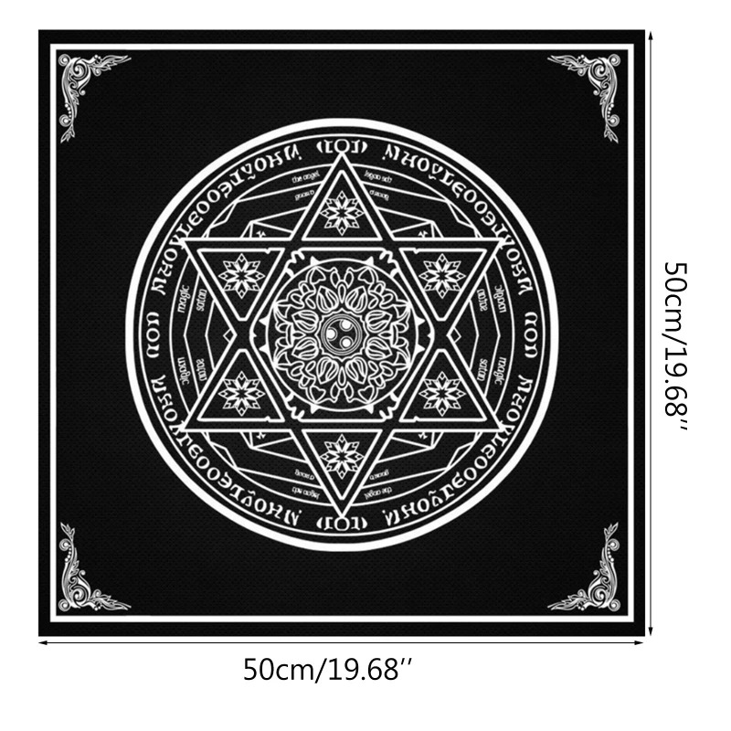 Thảm Trải Bài Giá Rẻ - Chất Liệu Vải Không Dệt - Ngọc Kỳ Lân 50*50Cm - Dùng Bói Bài Tarot - Bói Bài Sakura