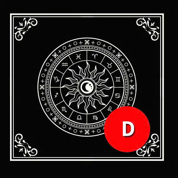 Thảm Trải Bài Giá Rẻ - Chất Liệu Vải Không Dệt - Ngôi Sao Vô Cực 50*50Cm - Dùng Bói Bài Tarot - Bói Bài Sakura