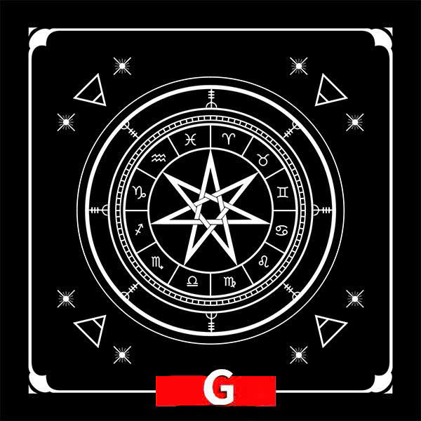 Thảm Trải Bài Giá Rẻ - Chất Liệu Vải Không Dệt - Ngôi Sao Vô Cực 50*50Cm - Dùng Bói Bài Tarot - Bói Bài Sakura