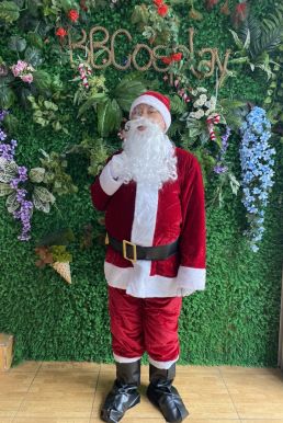 Thắt Lưng Đen Santa Claus - Thắt Lưng Ông Già Noel 6 X120Cm