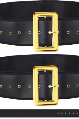 Thắt Lưng Đen Santa Claus - Thắt Lưng Ông Già Noel 6 X120Cm