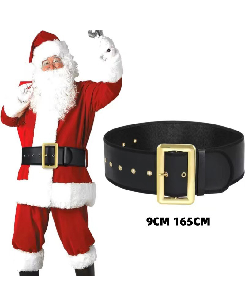 Thắt Lưng Đen Santa Claus - Thắt Lưng Ông Già Noel 6 X120Cm