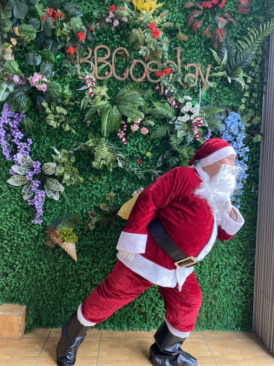 Thắt Lưng Đen Santa Claus - Thắt Lưng Ông Già Noel 6 X120Cm