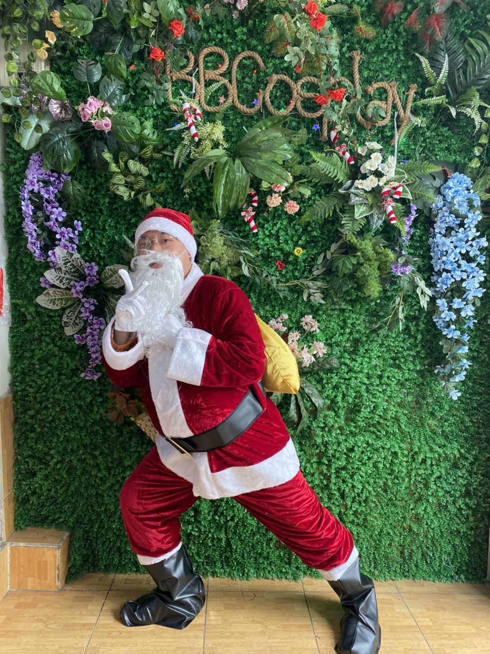 Thắt Lưng Đen Santa Claus - Thắt Lưng Ông Già Noel 6 X120Cm