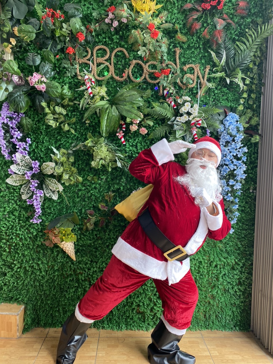 Thắt Lưng Đen Santa Claus - Thắt Lưng Ông Già Noel 6 X120Cm