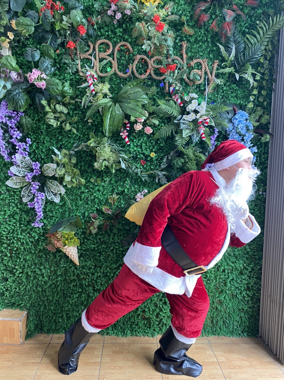 Thắt Lưng Đen Santa Claus - Thắt Lưng Ông Già Noel 6 X120Cm