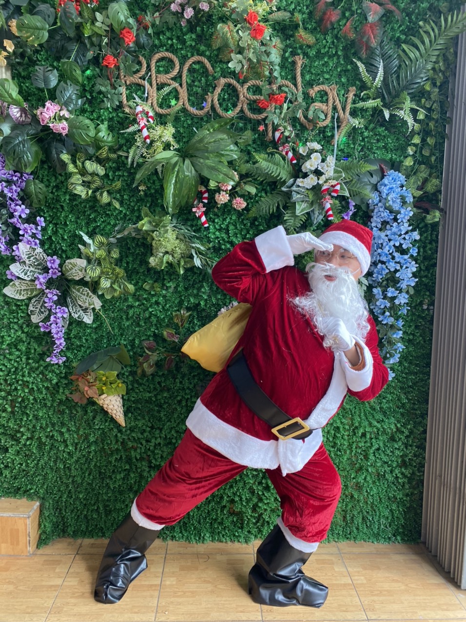 Thắt Lưng Đen Santa Claus - Thắt Lưng Ông Già Noel 6 X120Cm