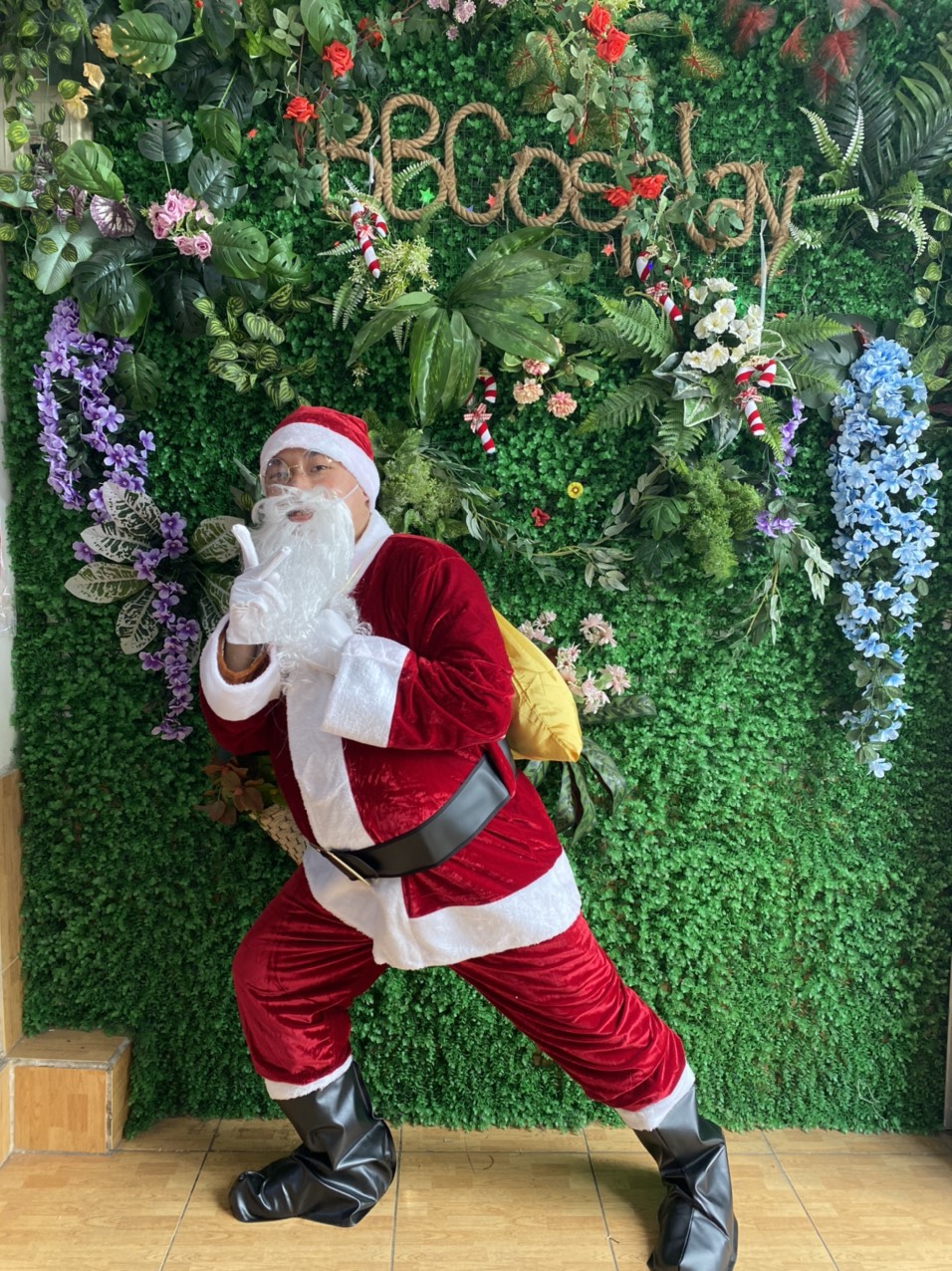 Thắt Lưng Đen Santa Claus - Thắt Lưng Ông Già Noel 6 X120Cm