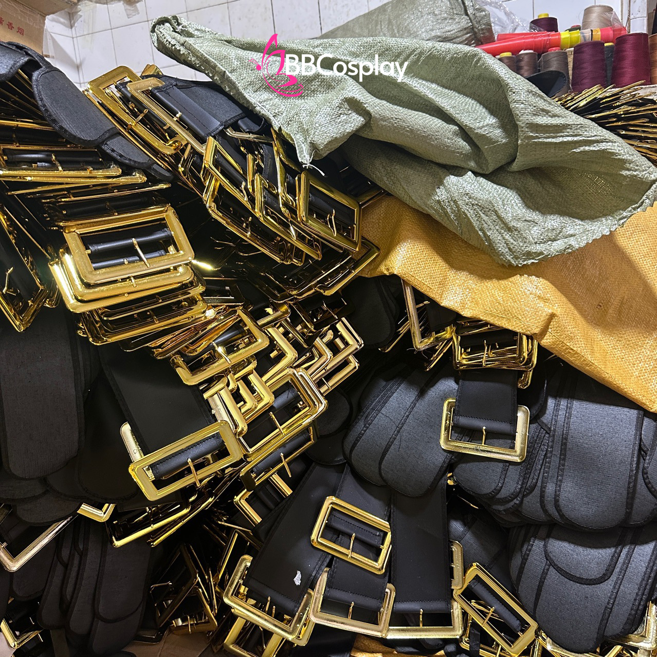 Thắt Lưng Đen Santa Claus - Thắt Lưng Ông Già Noel 6 X120Cm