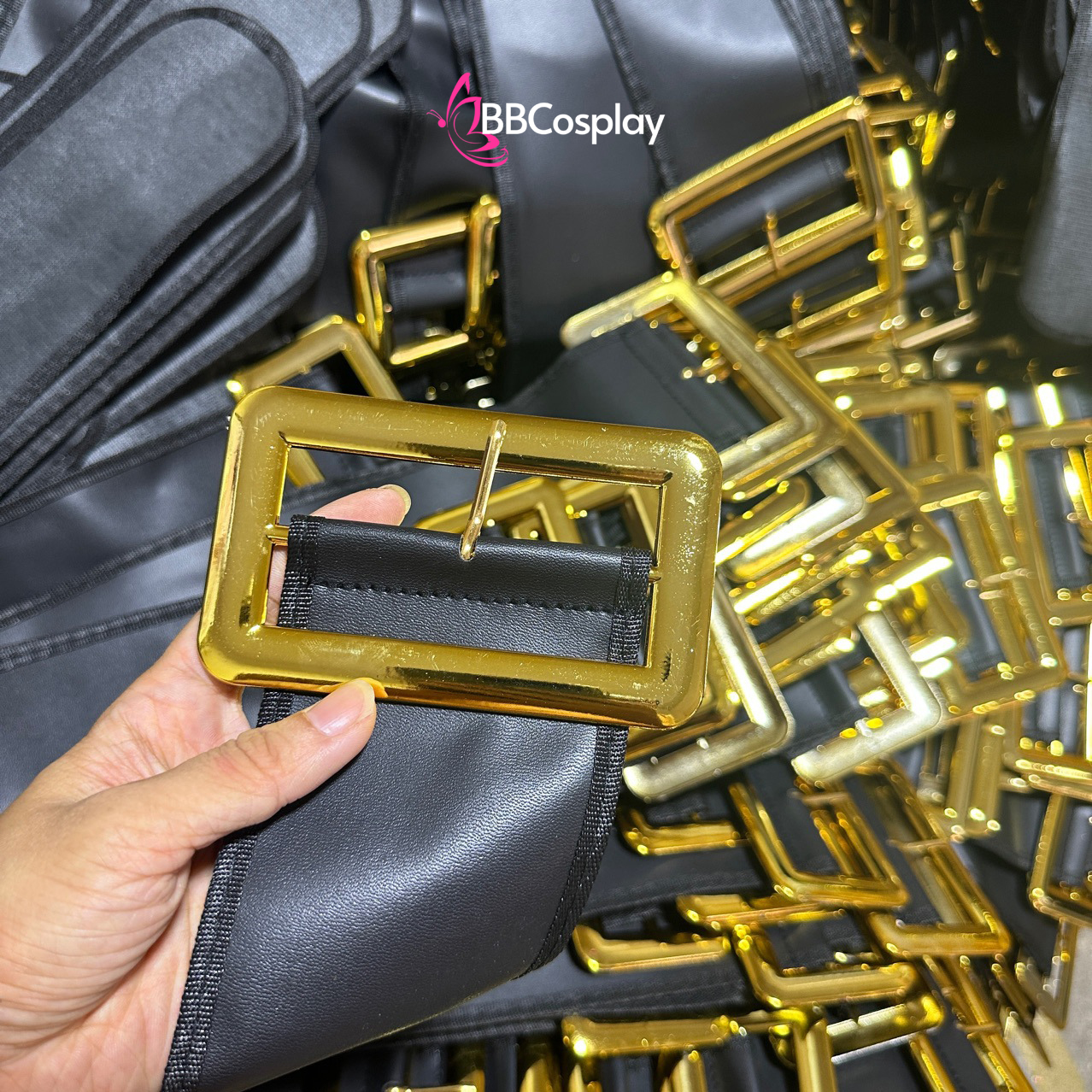 Thắt Lưng Đen Santa Claus - Thắt Lưng Ông Già Noel 6 X120Cm