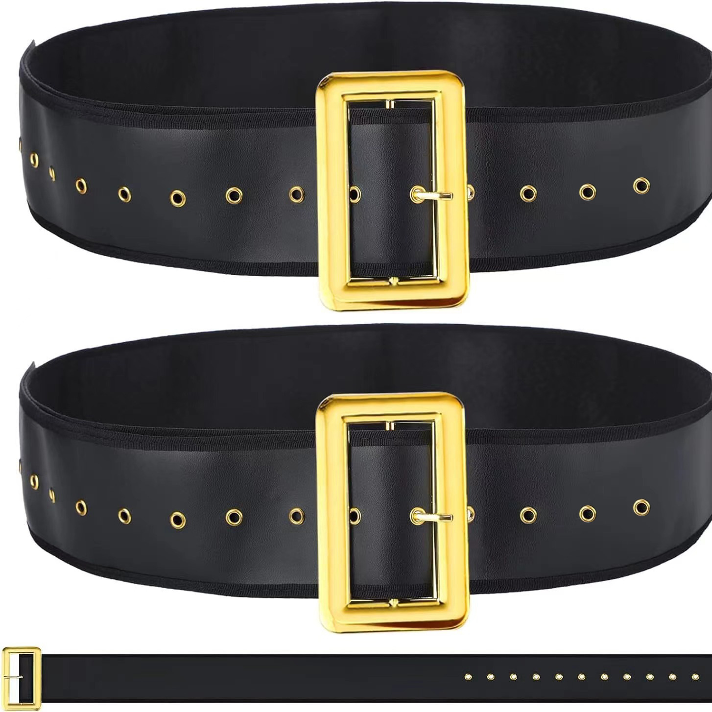 Thắt Lưng Đen Santa Claus - Thắt Lưng Ông Già Noel 6 X120Cm