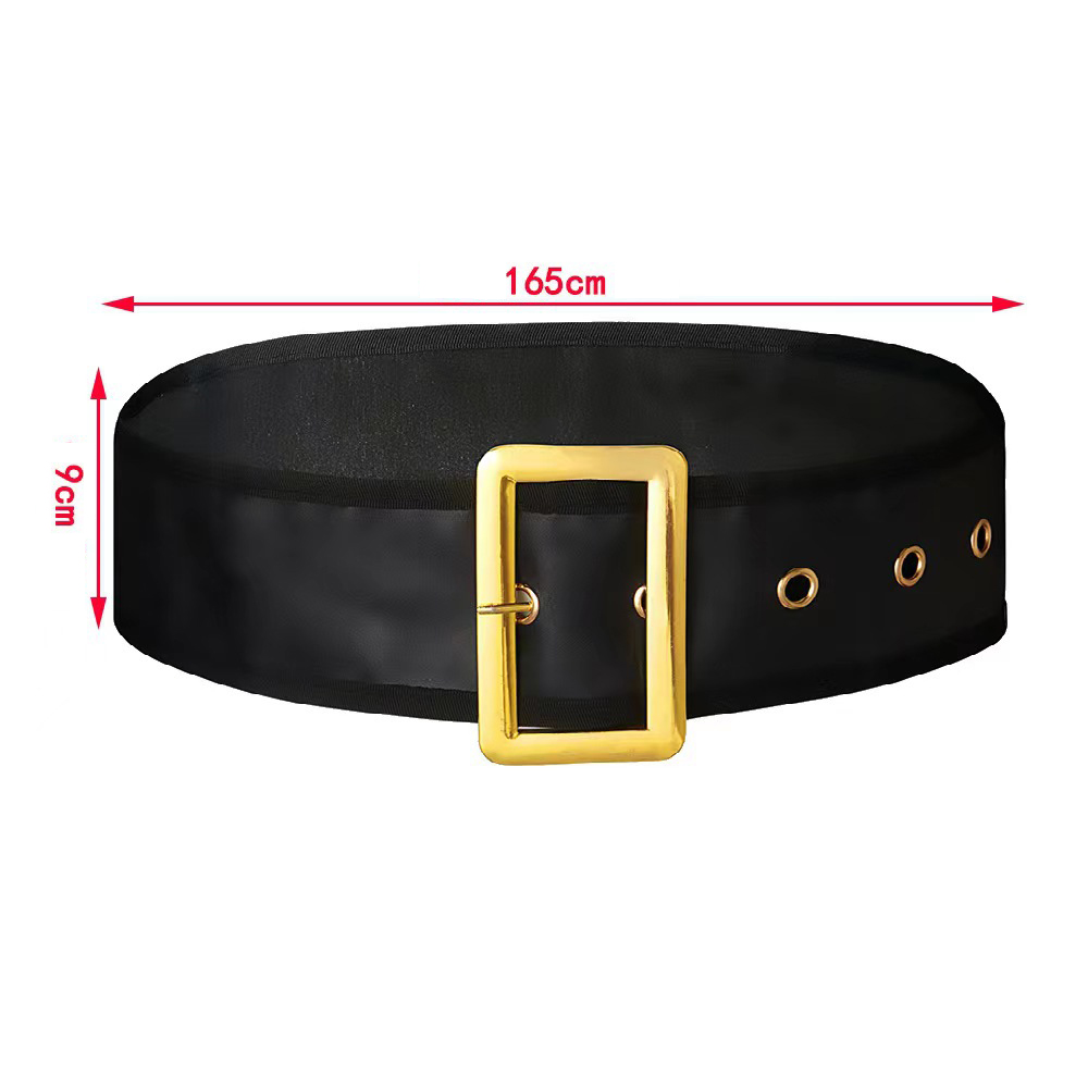 Thắt Lưng Đen Santa Claus - Thắt Lưng Ông Già Noel 6 X120Cm