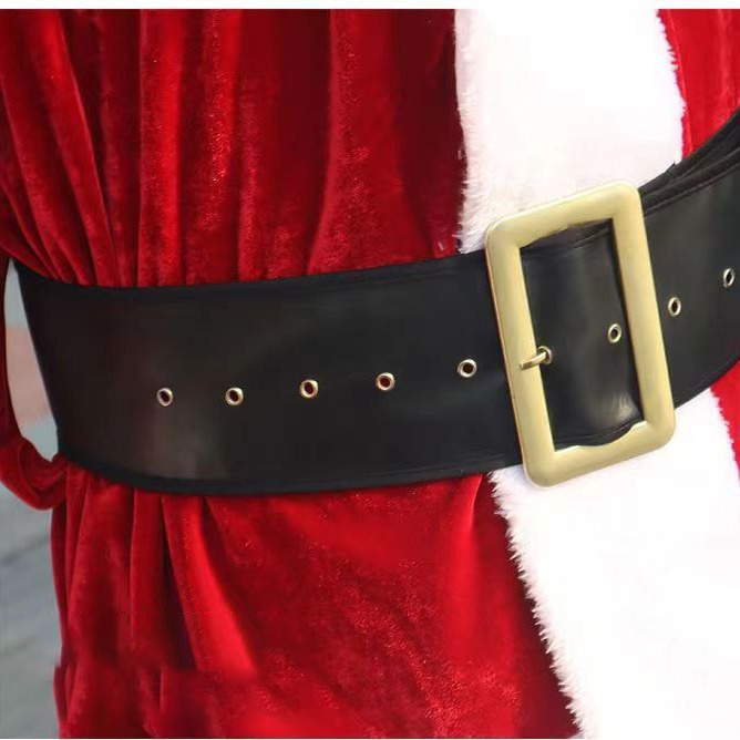 Thắt Lưng Đen Santa Claus - Thắt Lưng Ông Già Noel 6 X120Cm