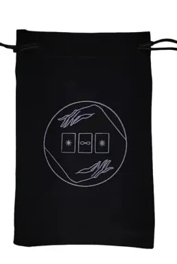 Túi Đựng Bài Tarot Đen Nhung Mịn Màng - Bàn Tay Vô Cực