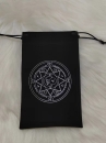 Túi Đựng Bài Tarot Đen Nhung Mịn Màng - Trăng Đôi