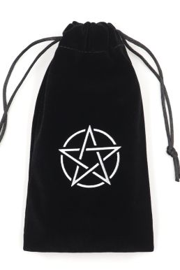 Túi Đựng Bài Tarot Đen Nhung Mịn Màng - Ngôi Sao Vô Cực