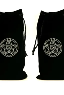 Túi Đựng Bài Tarot Đen Nhung Mịn Màng - Ngôi Sao Vô Cực