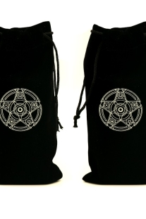 Túi Đựng Bài Tarot Đen Nhung Mịn Màng - Ngôi Sao Vô Cực