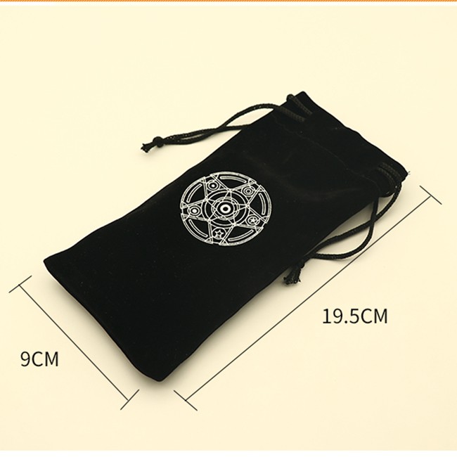Túi Đựng Bài Tarot Đen Nhung Mịn Màng - Ngôi Sao Vô Cực